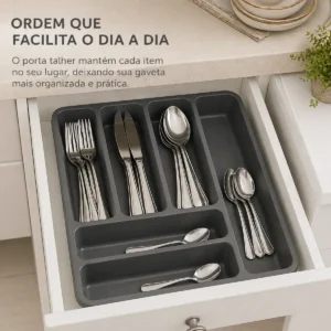 Porta Talheres De Gaveta Com Divisórias Organizador Cozinha - Imagem 4