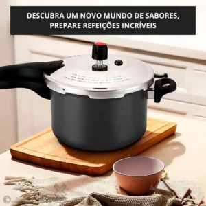 Panela de Pressão 4,5L Teflon Antiaderente Alegrete Cinza - Imagem 8