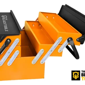 Caixa De Ferramentas Sanfonada Com 5 Gavetas Preto/laranja De Metal 20cm X 42cm X 29cm Ttb500 The Black Tools - Imagem 5