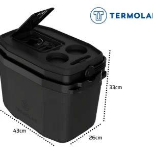 Caixa Termica Suv Cooler Com Alça 20 Litros Praia Pesca Camping Cor Preto Termolar - Imagem 5