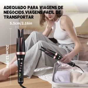 Forestory Modelador De Cachos Profissional Automático 32mm Giro Automático Rotação Automática Regulagem De Temperat Modelador De Cachos Automatico Modelador De Cachos Automático Cacheador Rotativo - Imagem 8