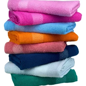 Kit 05 Toalhas De Banho Popular 100%algodão 65x120cm 210g/m² - Imagem 4