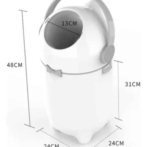 Lixeira Antiodor Descarte de Fraldas Lixo Mágico - Maxi Baby - Imagem 5