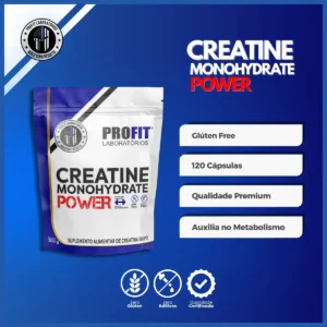 Creatina Monohidratada Power 300g Refil Profit Sabor Natural - Imagem 4