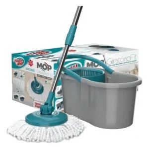 Mop Flash Limp Mop Giratório Fit com balde centrífuga Cinza-escuro - Imagem 5
