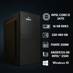 Pc Computador Completo Intel I5 16gb Ssd 480gb Monitor 19 - Imagem 3