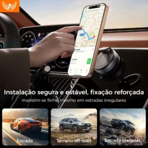 Suporte Celular Carro Magnético Rotativo 360dobrável Ventosa - Imagem 4