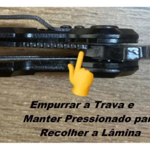 Canivete Retrátil Portátil De Bolso Faca Camping Pesca Caça Cor Preto/Madeira Böker - Imagem 8
