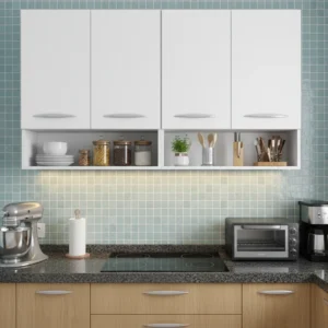 Armário De Cozinha 4 Portas Com Design Atual Aéreo - Imagem 8