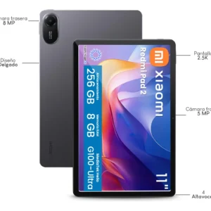 Tablet Xiaomi Redmi Pad 2 G100 Ultra 256gb 8gb+ - cinza escuro - Imagem 4