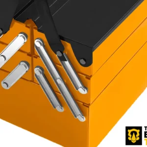 Caixa De Ferramentas Sanfonada Com 5 Gavetas Preto/laranja De Metal 20cm X 42cm X 29cm Ttb500 The Black Tools - Imagem 6