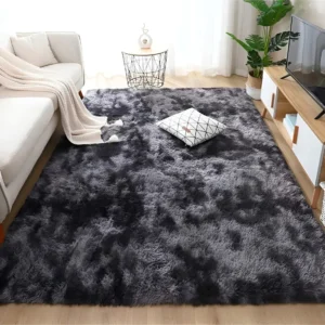 Tapete Felpudo 3,00x2,00 Peludo Macio Shaggy Sala Quarto Leve Facil De Lavar Cinza Mesclado Casa Laura Enxovais - Imagem 1