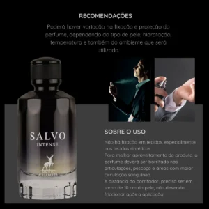 Perfume Masculino Arabe Salvo Intense 100ml Original C/ Nf - Imagem 4