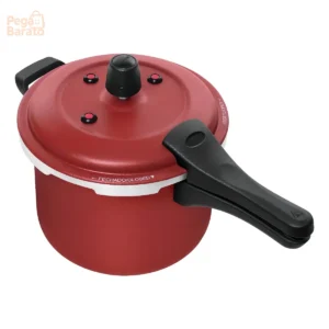 Panela de Pressão Antiaderente 5L Patolux Fecho Externo Alumínio Vermelha - Imagem 1