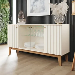Buffet Tifany 4 Portas Espresso Móveis Off Jc - Imagem 1