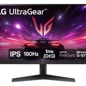 Monitor Gamer LG UltraGear 24” 24GS60F-B IPS Full HD 180Hz 1ms (GtG) NVIDIA® G-SYNC® AMD FreeSync™ HDR10 sRGB 99% HDMI DisplayPort - Imagem 1