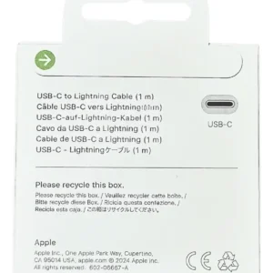 Cabo Apple Usb-c Para Lightning 1m Original Md818zm/a - Imagem 6