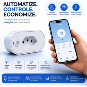 Tomada Inteligente Wi-Fi Bivolt com Medidor de Consumo para Alexa e Google - Imagem 4