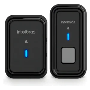 Campainha Sem Fio Intelbras Cib 101 Com Bateria Preta - Imagem 1
