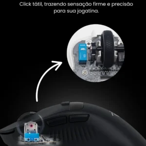 Mouse Gamer Titorion Sem Fio Com Sensor Pixart 3311 e 12000 DPI - Imagem 5
