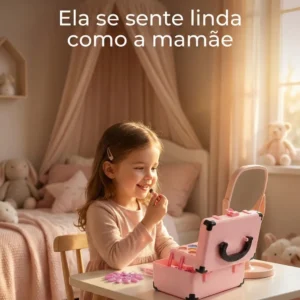 Kit Maleta Maquiagem Infantil Lavável Completa Menina - Imagem 5