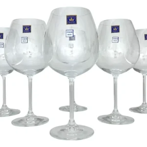 Jogo 06 Unidades De Taças Vinho Tinto 650ml Cristal Bohemia - Imagem 1