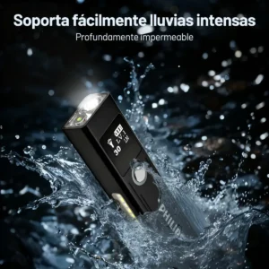 Lanterna tática a laser digital Philips 10w 1200lm multifuncional com tela magnética Luz branca de grande capacidade Luz quente Sfl6256 - Imagem 8