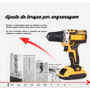 Parafusadeira Furadeira de Impacto Bomvink9961 127v/220v 60hz - Imagem 6