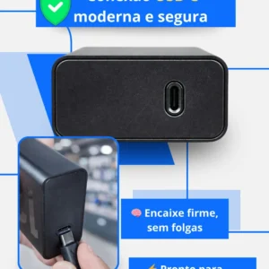 Fonte Carregador Turbo 125w Usb-c Bivolt Compatível Samsung Motorola Xiaomi iPhone | Arca7 - Imagem 3