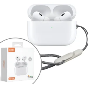 Fones de Ouvido Sem Fio Kaidi KD-790 Bluetooth Branco Academia Antiruído - Imagem 6