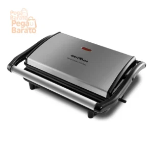 Sanduicheira e Grill Britânia 2 em 1 Bgr27i de 850W com Trava Inox - Imagem 1
