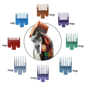 Maquina Cortar Cabelo Kemei Profissional Grafites Max-2092 Cor Estampada - Imagem 3