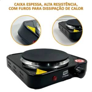 Fogão Elétrico de Mesa Portátil INMA com 1 Boca e Temperatura Ajustável - Imagem 8