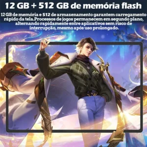 Tablet Bml Tab A9 5g Wi-fi 512gb 12gb Ram Tela 10.1 8000mah, Android 14, Com Teclado De Conexão Inteligente Prateado - Imagem 6