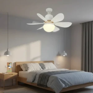 Ventilador Teto Lampada Luz Led Silêncioso Econômico 6 Pás - Imagem 8