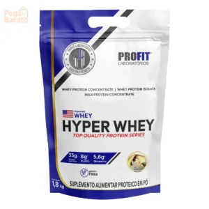 Hyper Whey Protein 1,8kg Isolado E Concentrado - Profit Labs Sabor Baunilha - Imagem 1
