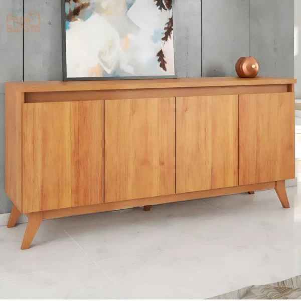 Balcão Buffet Stylo 4 Portas Mel - Viero Móveis