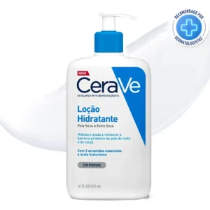 Loção Hidratante Corporal Sem Perfume, com Ceramidas Essenciais e Ácido Hialurônico, Textura Fluida CeraVe 473ml - Imagem 1