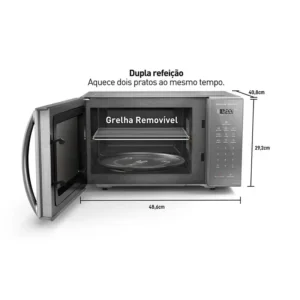 Micro-ondas Nn-st55lmruk 27 Litros Prata Panasonic - Imagem 5