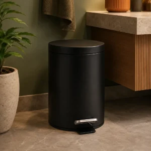 Lixeira 5 Litros Com Pedal Tampa Banheiro Cozinha Luxo - Imagem 1