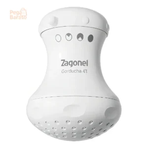 Ducha Gorducha 4 Temperaturas Branco Zagonel Potência 5450 W 127V - Imagem 1