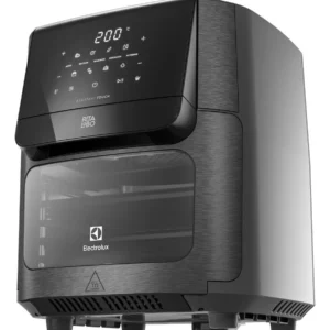 Air Fryer Forno 5 em 1 12L 1700W Digital Espeto Giratório 2 Bandejas Antiaderentes 10 funções 7 Receitas aviso sonoro Fritadeira Elétrica sem Óleo Forno Bancada Electrolux EAF90 Grafite - Imagem 7