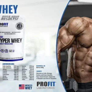 Hyper Whey 900g Isolado E Concentrado Profit Sabor Creme De Avelã - Imagem 4
