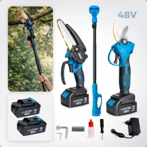 Kit Motoserra Tesoura Eletrica De Poda + Extensor 2 Metros - Imagem 1