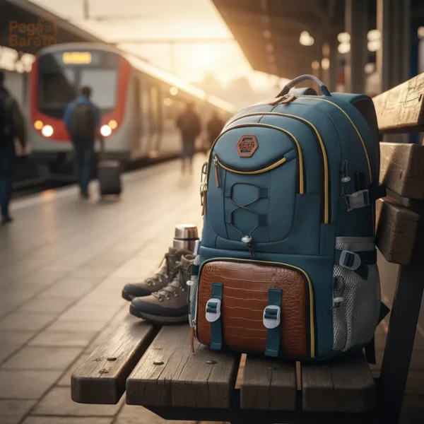 Mochila Unissex 40l Passeio Escola E Trabalho Bolso Tênis
