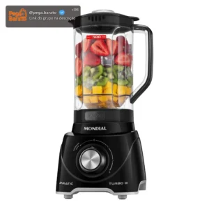 Liquidificador Pratic Turbo III, Mondial, 550W - L-93-BG - Imagem 1