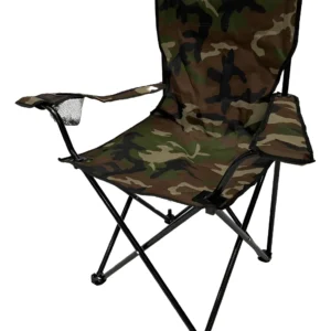 Cadeira Camping Dobravel Camuflada Porta Copo Ate 150kg - Imagem 4