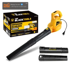 Soprador De Folhas E Resíduos Elétrico 2000w Para Jardim Bsf2000 The Black Tools - Imagem 1