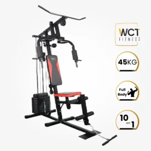 Estação De Musculação De 45kg Wct Fitness Cor da estrutura Preto Cor do estofamento Preto e vermelho - Imagem 3