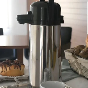 Invicta Garrafa Térmica Grande 1,8 Litro Café Chá Hotel Cor Prateado - Imagem 2